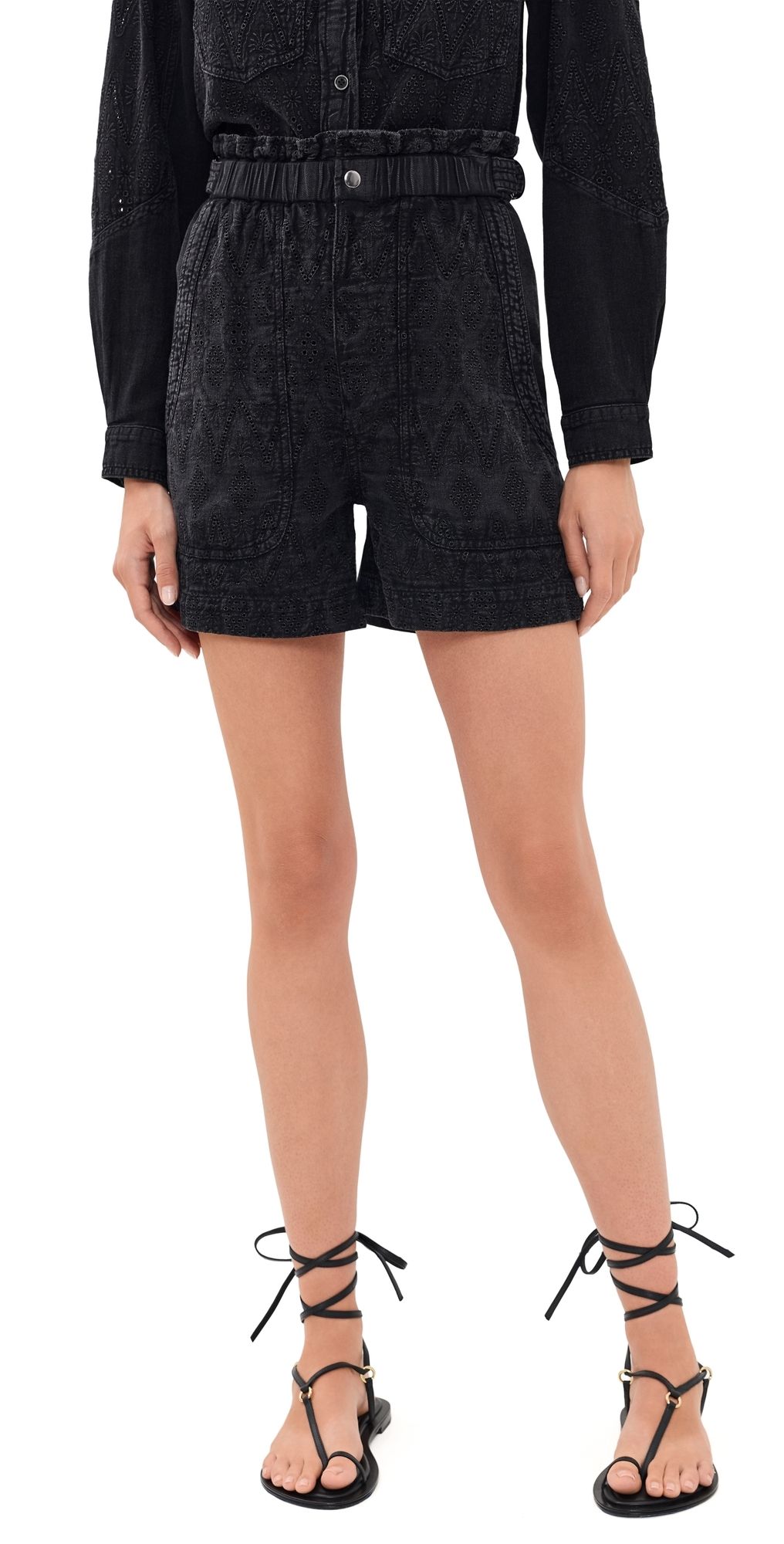 Isabel Marant Étoile Kisha Shorts Faded Black 40