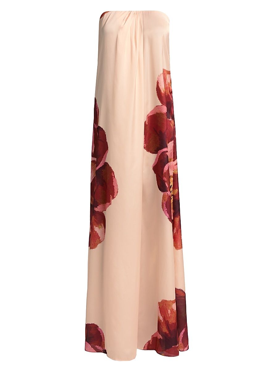 Women's Divina Peony Strapless Maxi Dress - Peony Love - Size Small