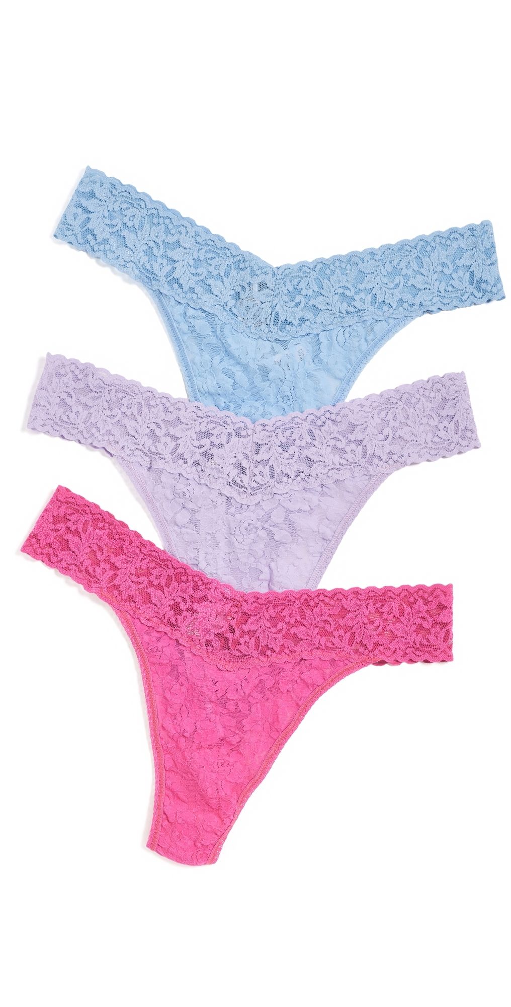 Hanky Panky Original Rise Thong 3 Pack Pclc One Size
