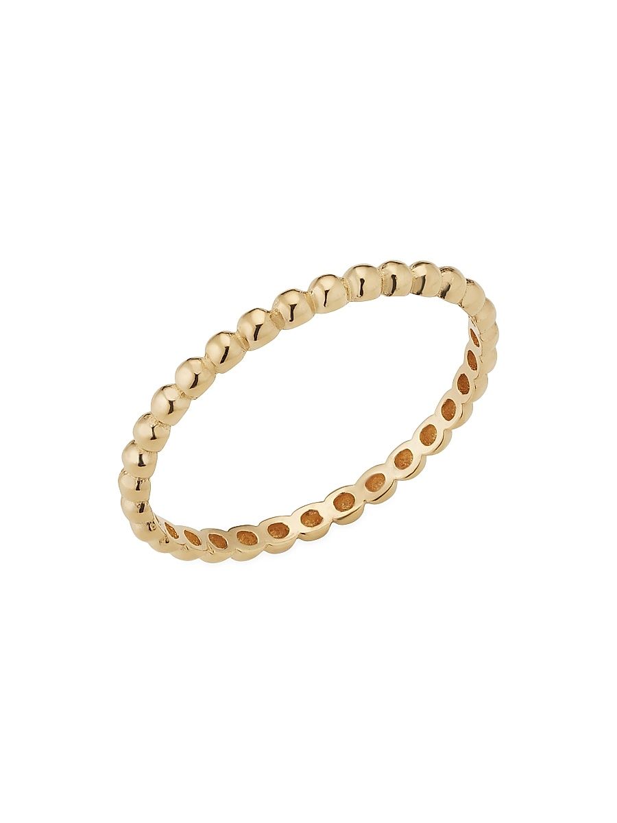 Women's 14K Yellow Gold Have a Ball Stack Ring - Yellow Gold - Size 8