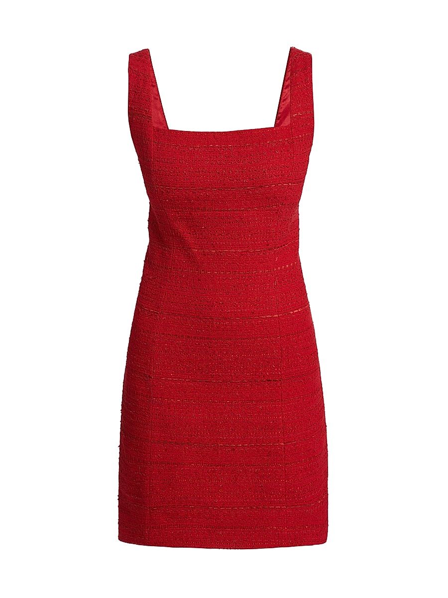 Women's Rue Tweed Minidress - Scarlet - Size 8