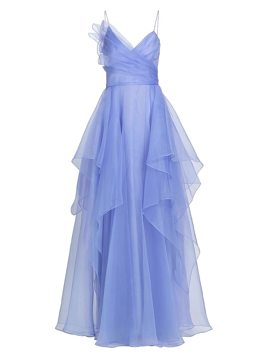 Women's Adessia Strapless Tiered Gown - Deep Periwinkle - Size 16
