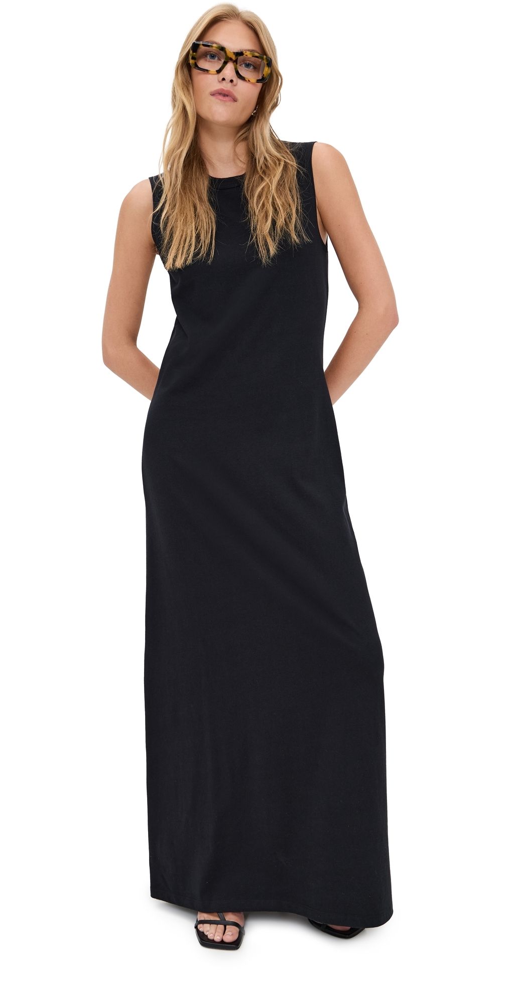 Leset Margo Sleeveless Maxi Dress Black M