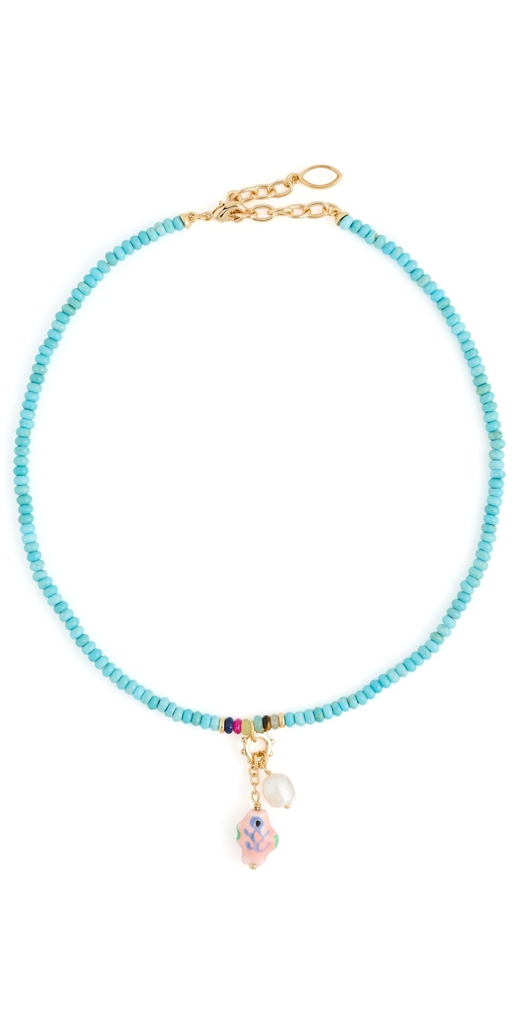 Mignonne Gavigan Whimsy Necklace Turquoise One Size
