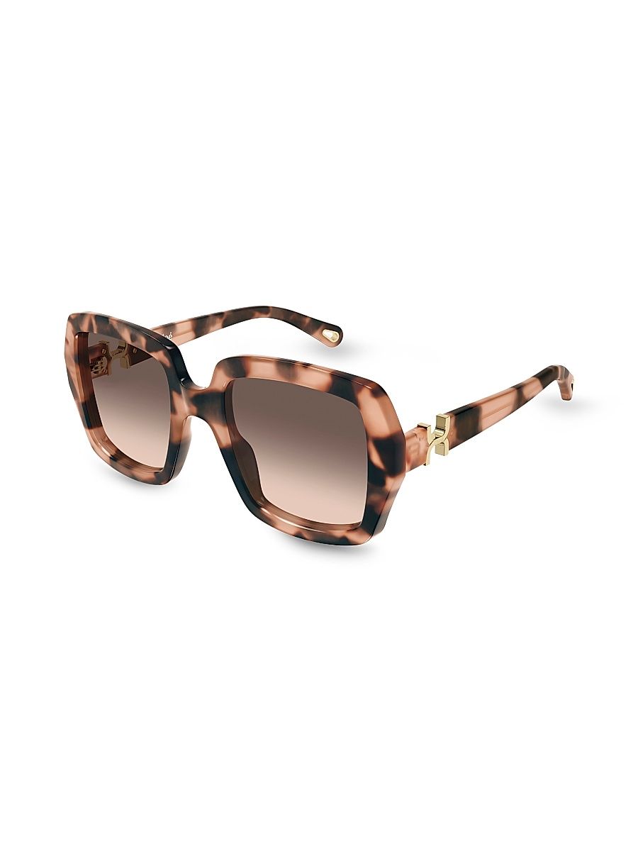Women's Marcie Mid 52MM Square Sunglasses - Brown