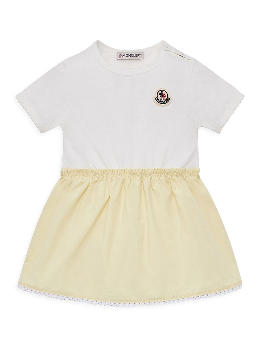 Baby Girl's & Little Girl's Dress in Cotton Blend - Off White Yellow - Size 2