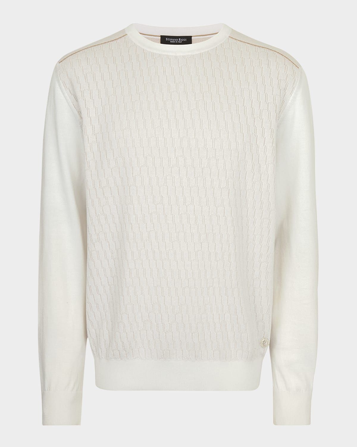 Men & apos;s Silk and Cotton Crewneck Sweater