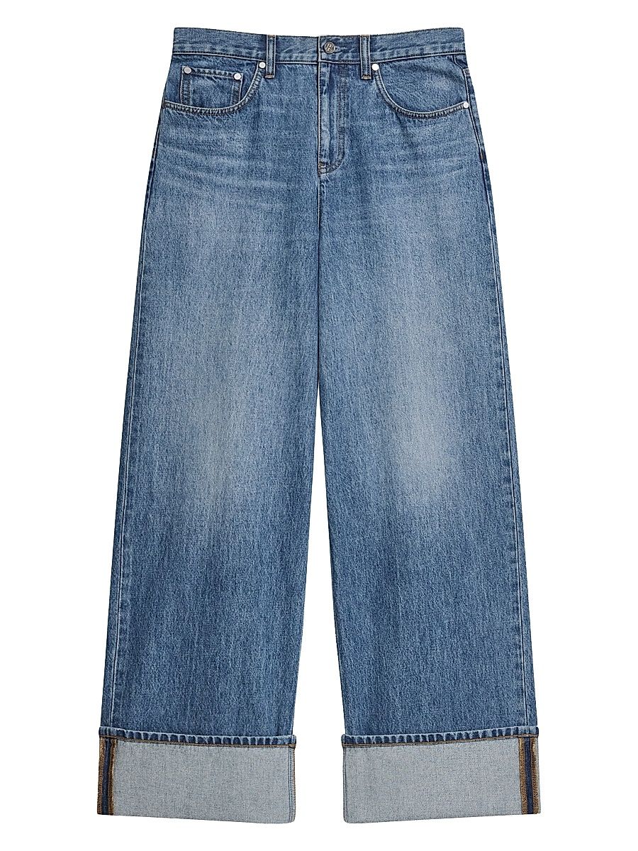 Women's Brooklyn High-Rise Relaxed Jeans - Classic Blue - Size 31