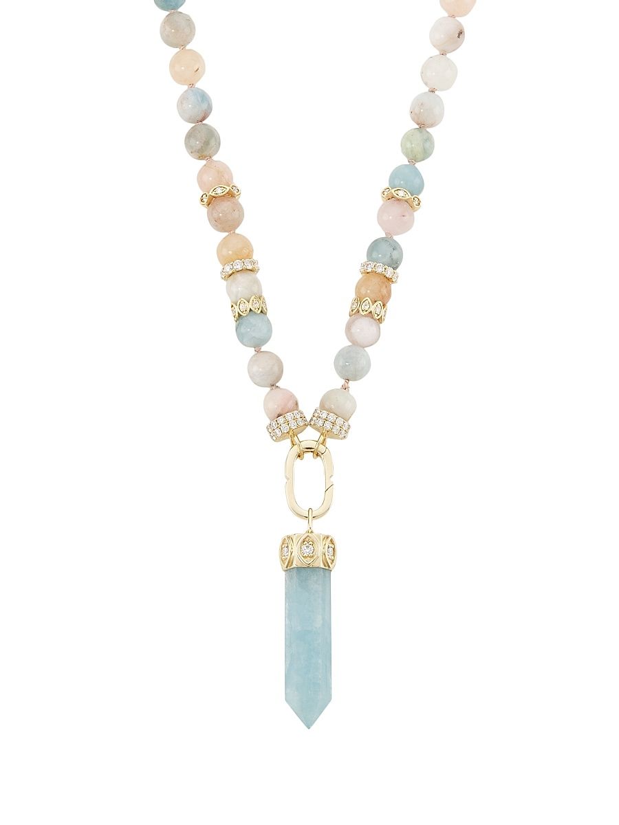 Women's 14K Yellow Gold & Multi-Gemstone Pendant Necklace