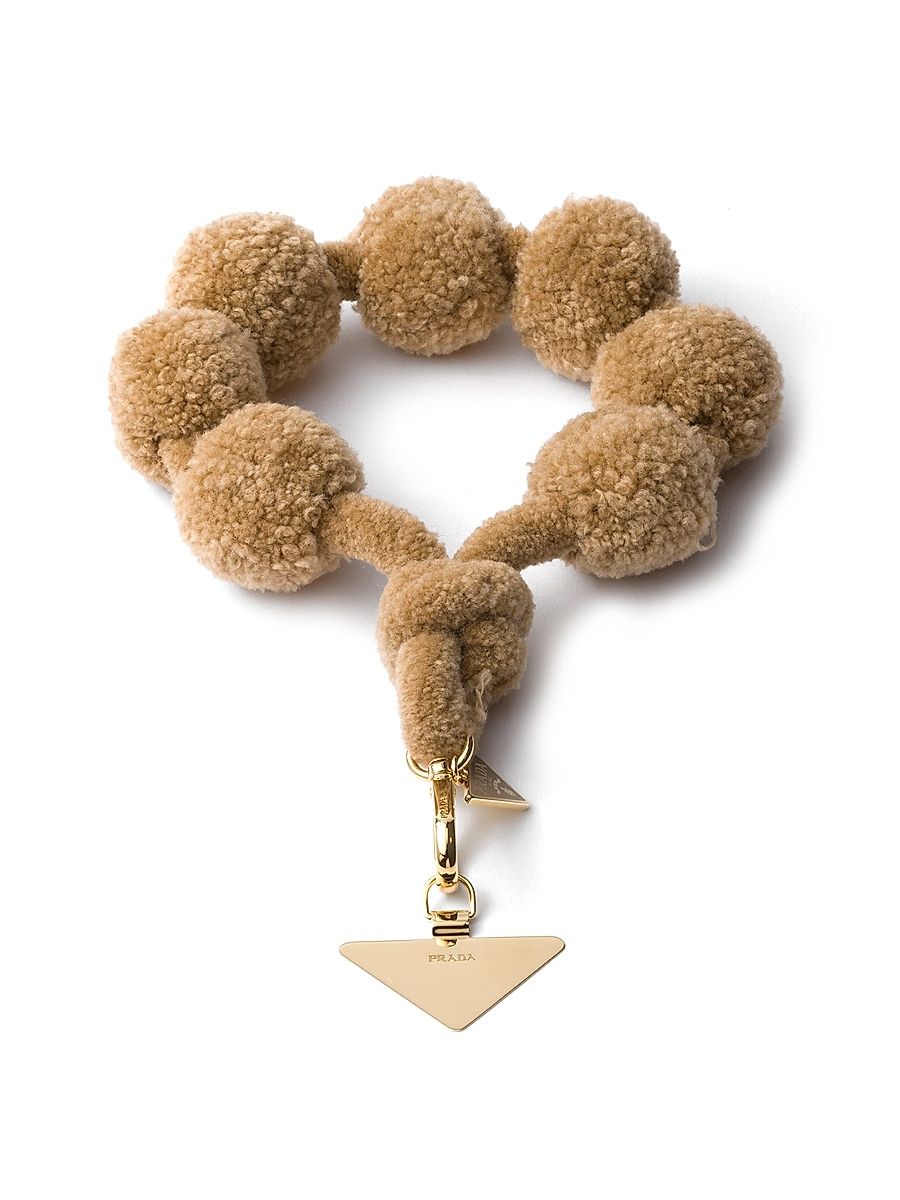 Wool Smartphone Wrist Strap - Brown