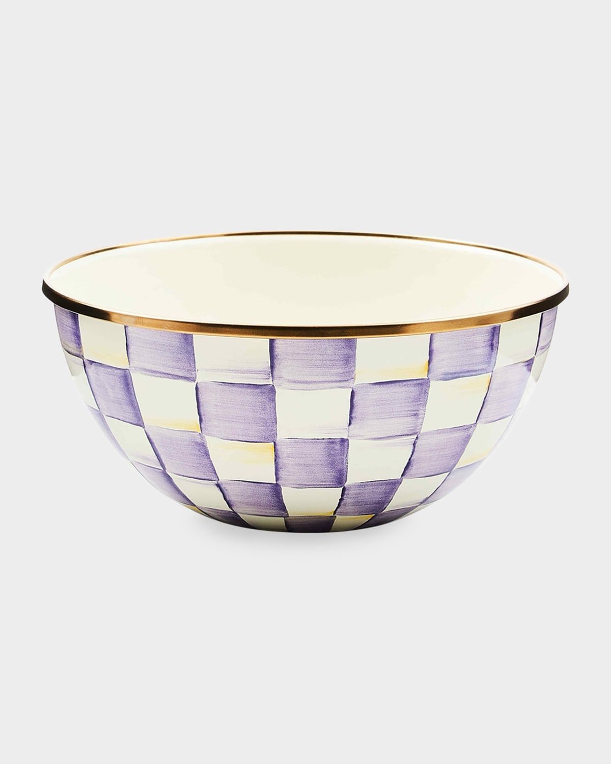 Violet Check Small Everyday Bowl