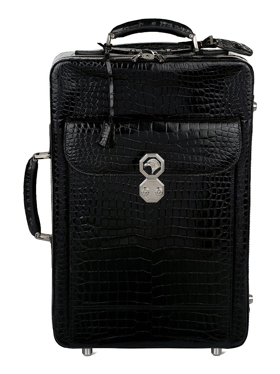 Exclusive Croc Trolley Bag - Black