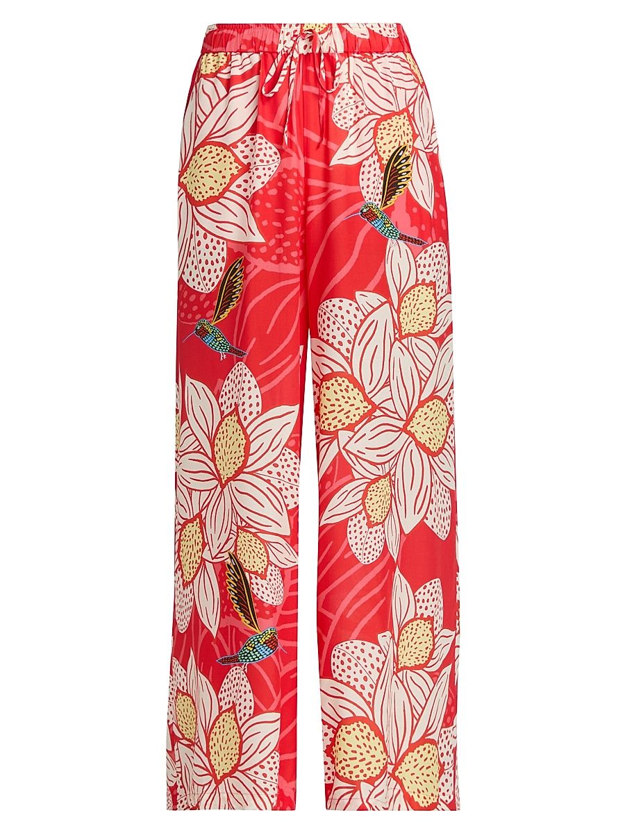 Women's Johnny Was x Ashley Percival Zerua Wide-Leg Pants - Zerua - Size XL