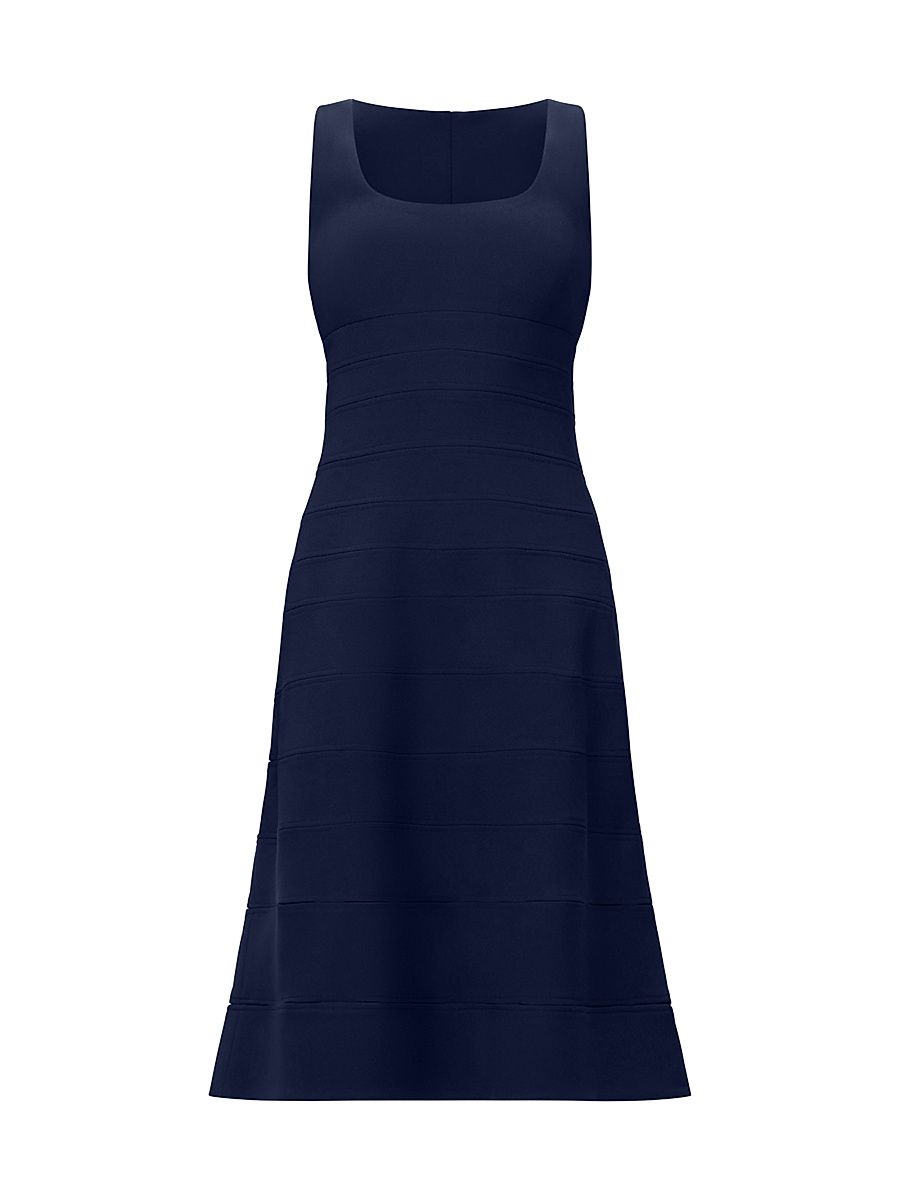 Women's Zinnia Stretch Crepe Midi-Dress - Storm - Size 8