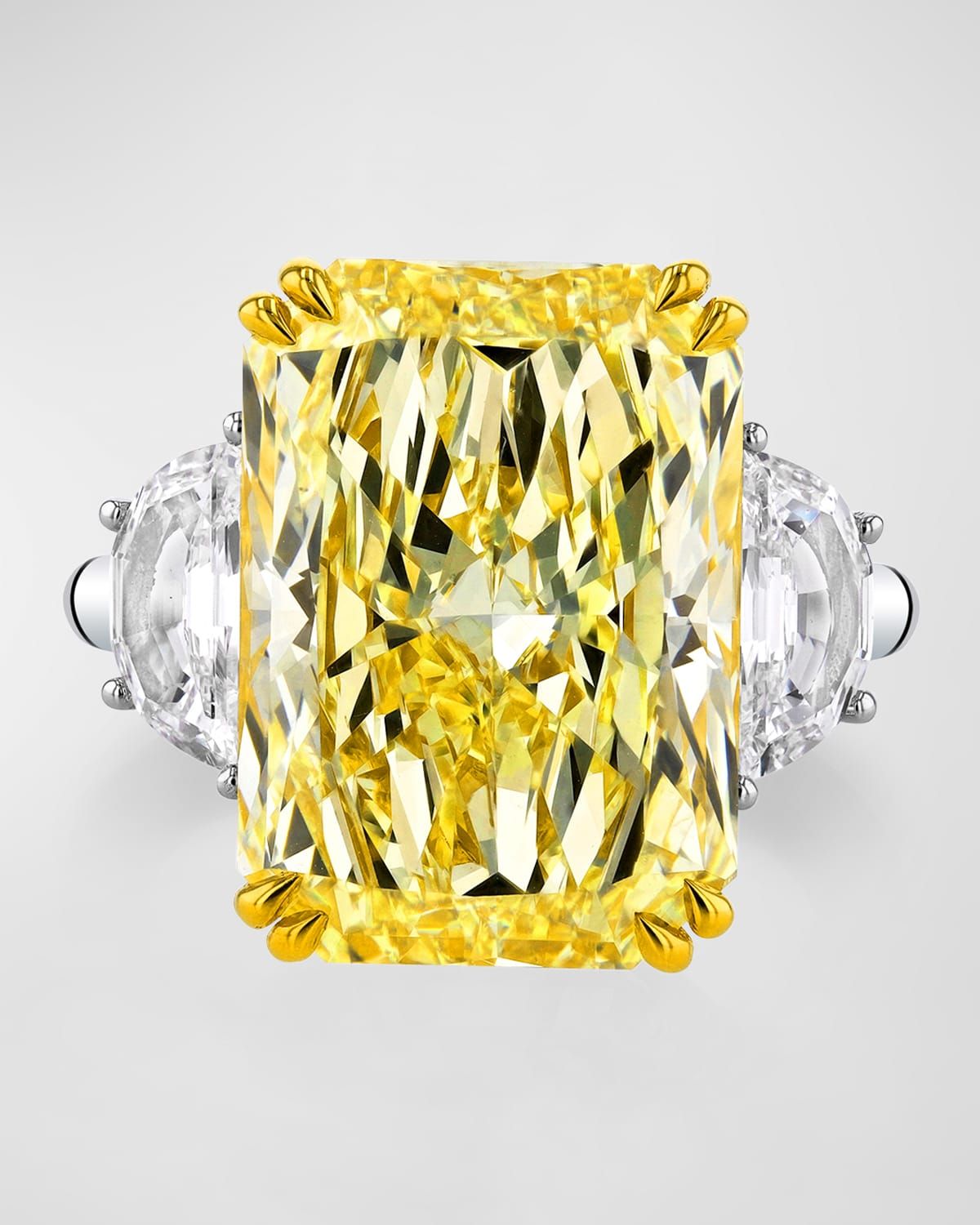 Radiant Cut Three Stone Diamond Ring, 13.24tcw (Size 6.5)