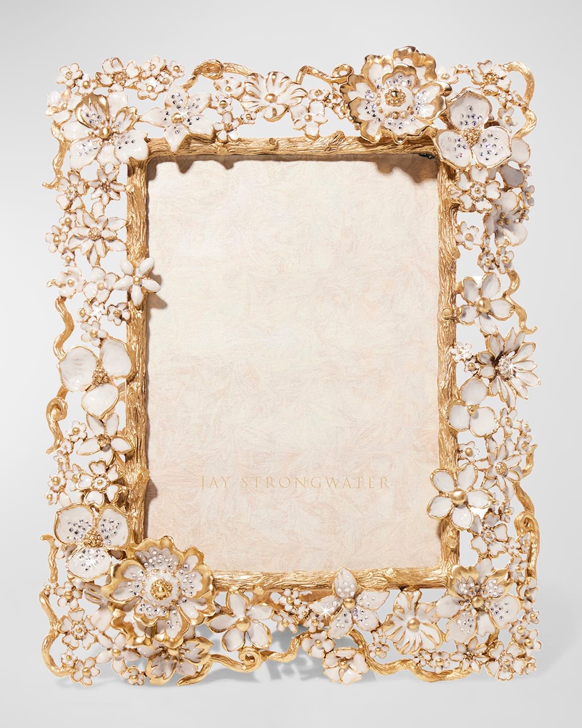 Ophelia 14K Gold & Crystal Picture Frame, 5" x 7"
