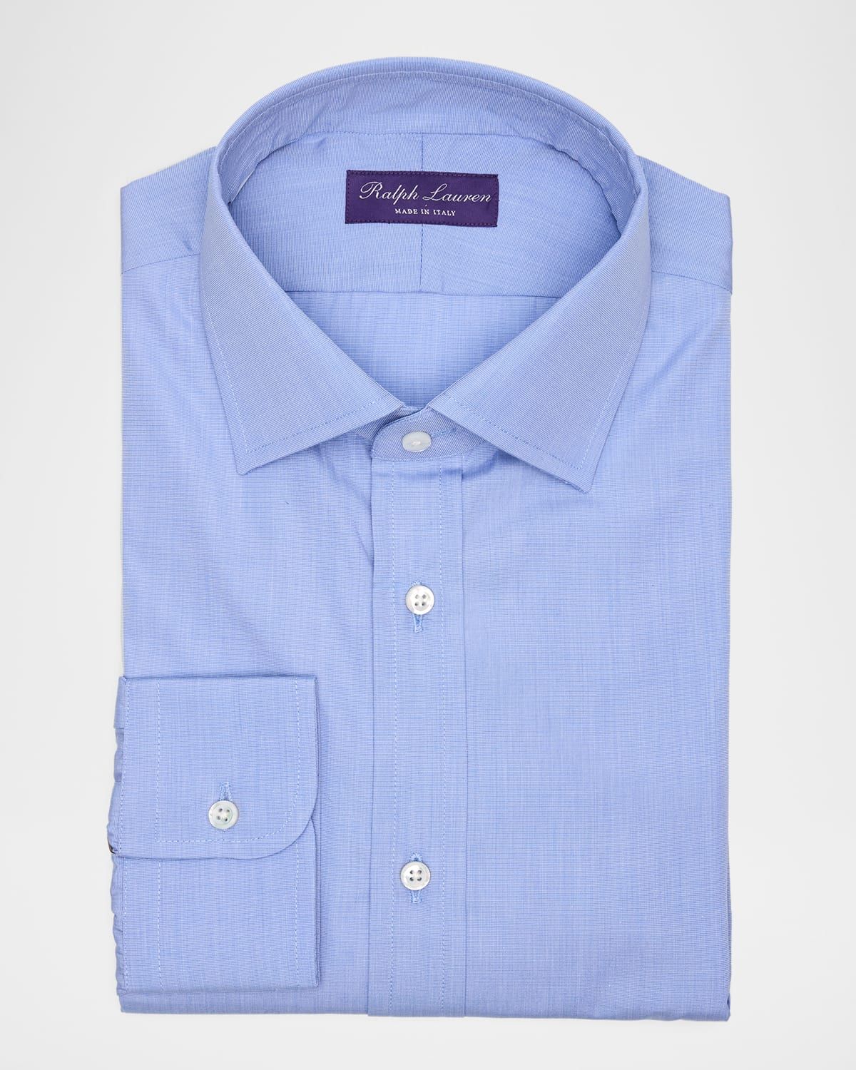 Men & apos;s End-On-End Cotton Dress Shirt