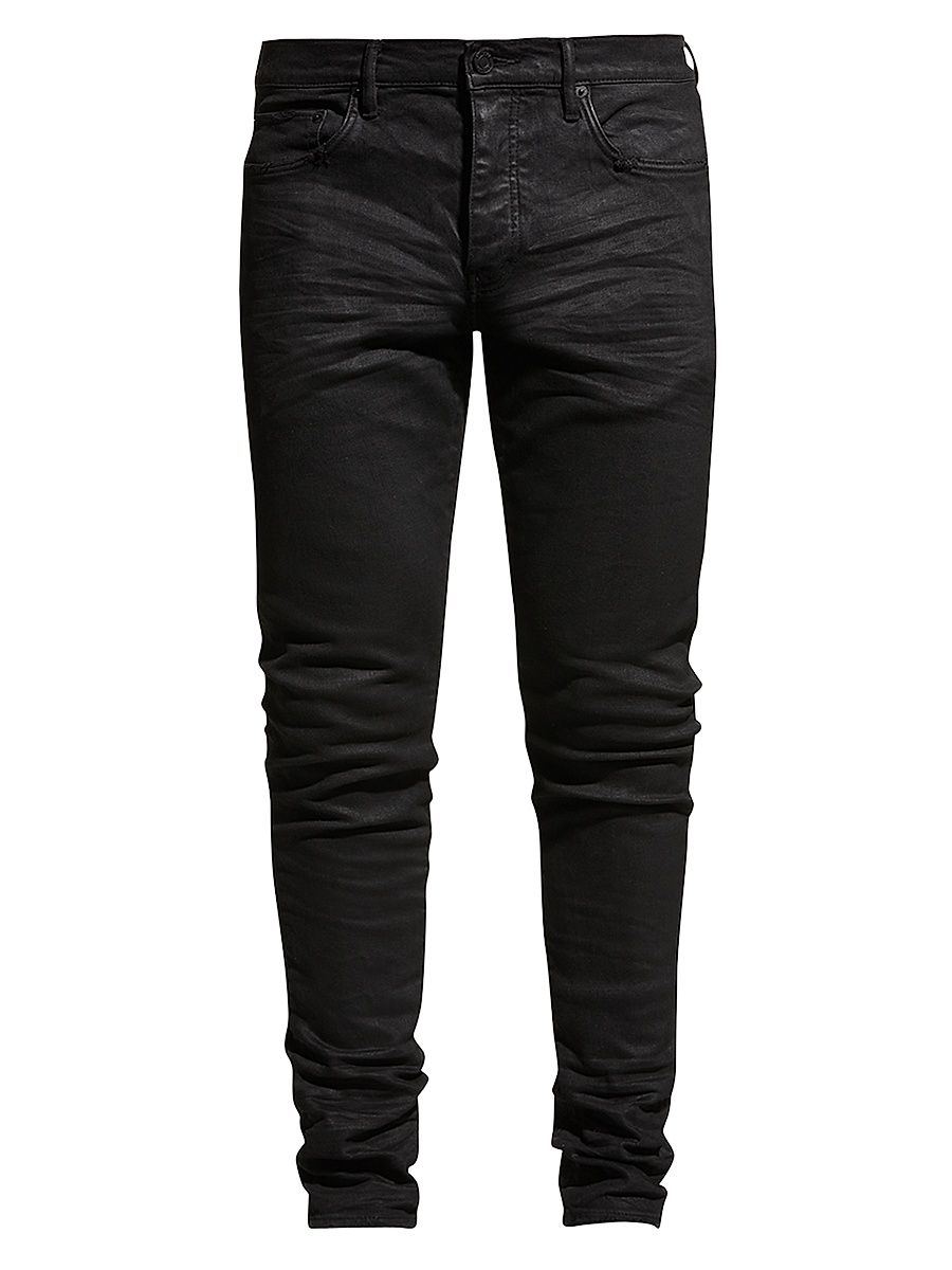 Men's P001 Skinny Jeans - Black - Size 32