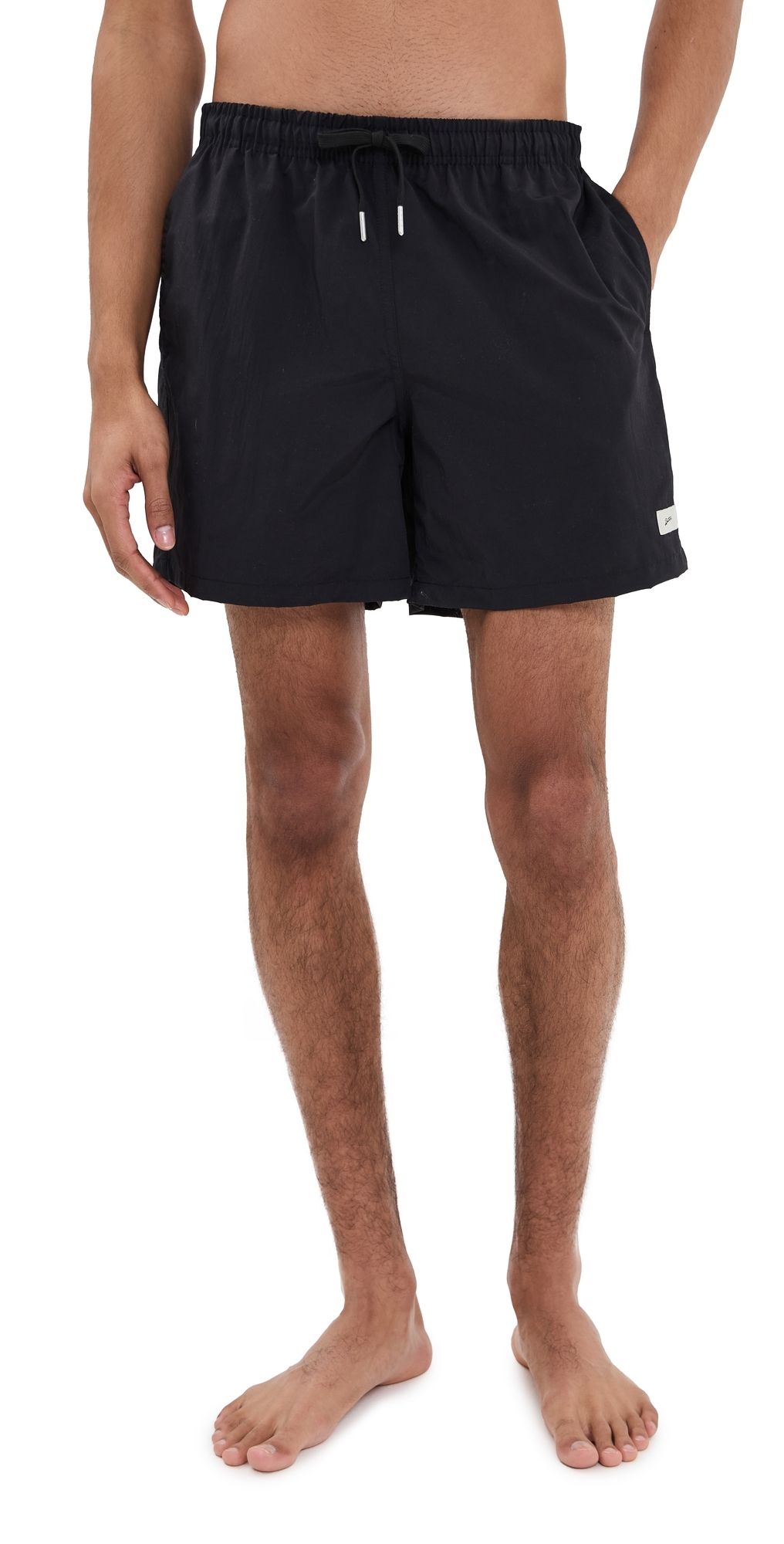 Bather Solid Black Swim Trunks 5 Black L