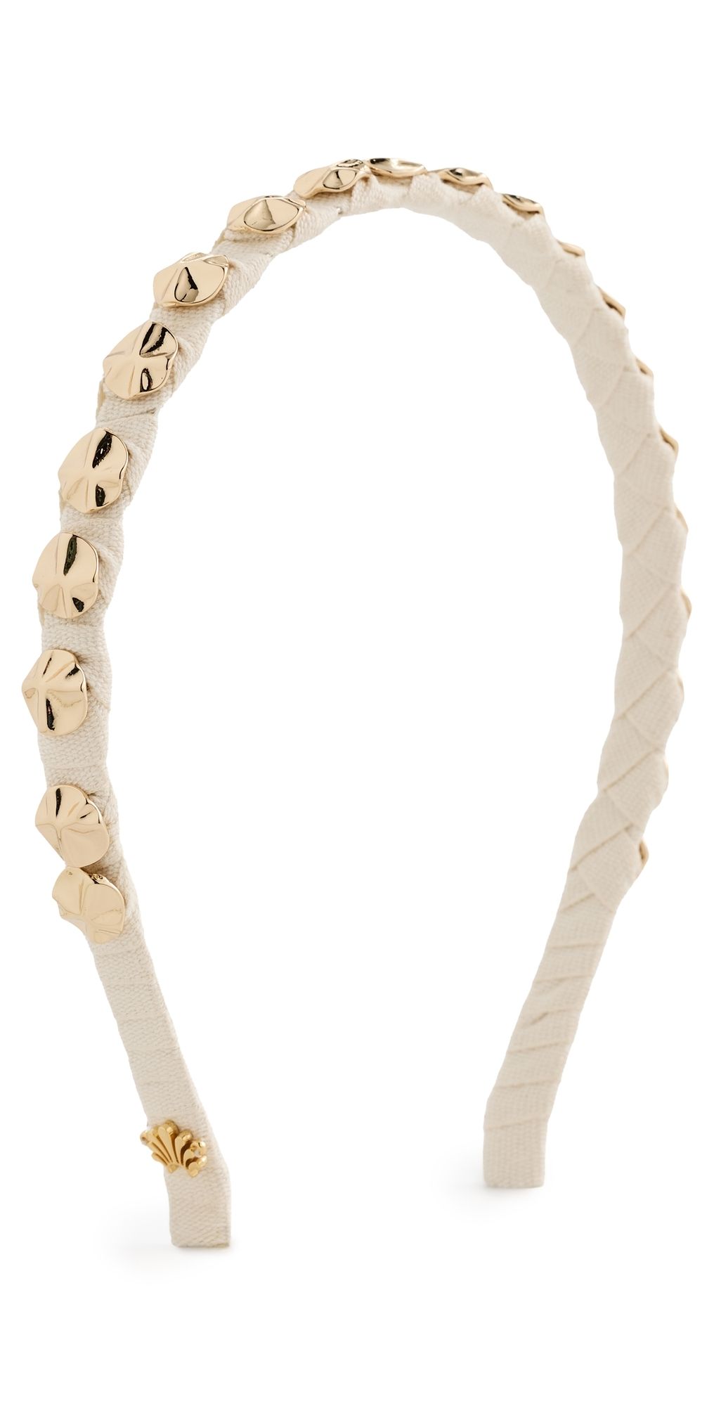 Lele Sadoughi Socialite Strand Headband Natural Gold One Size