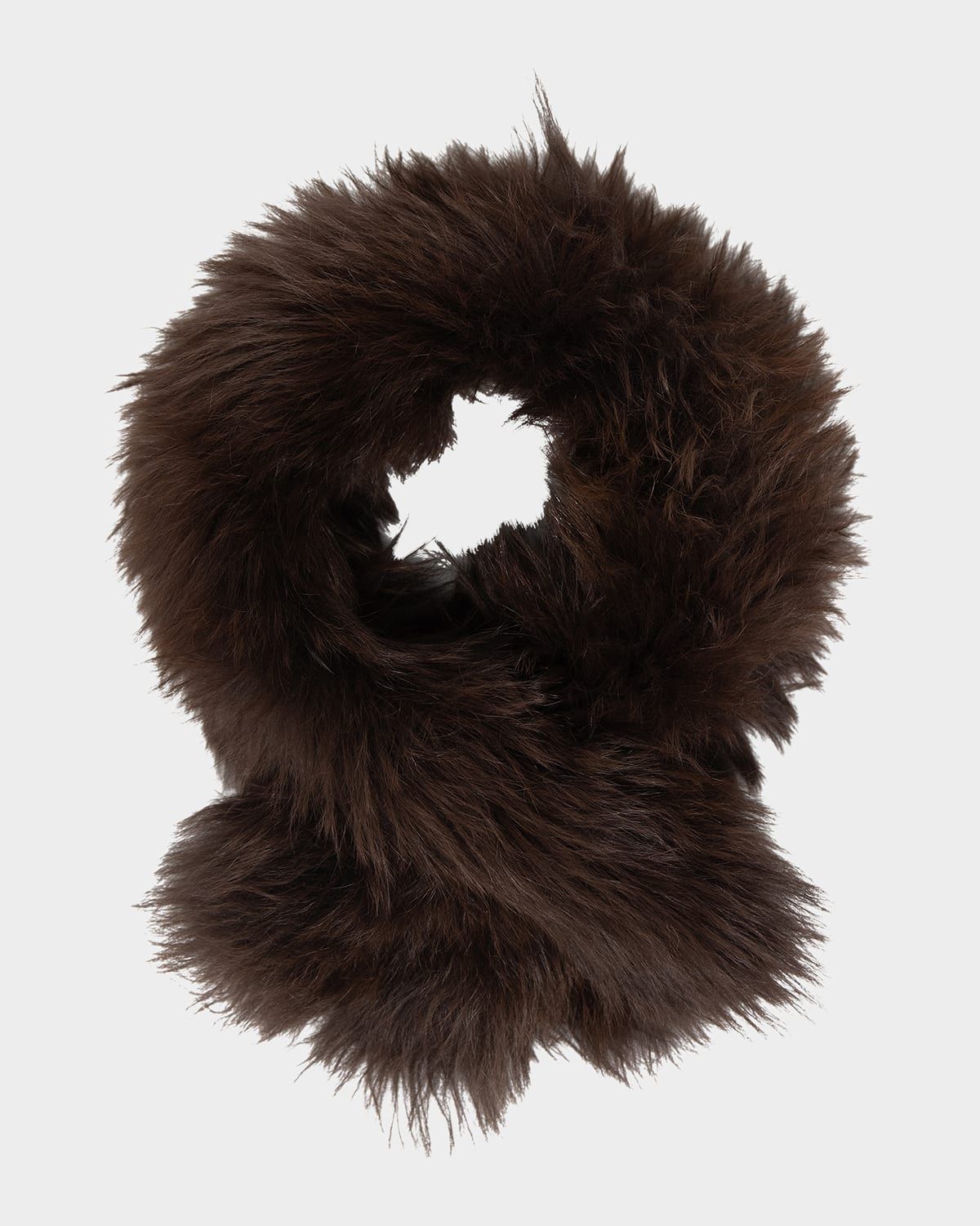 Select Lamb Shearling Pull-Through Scarf