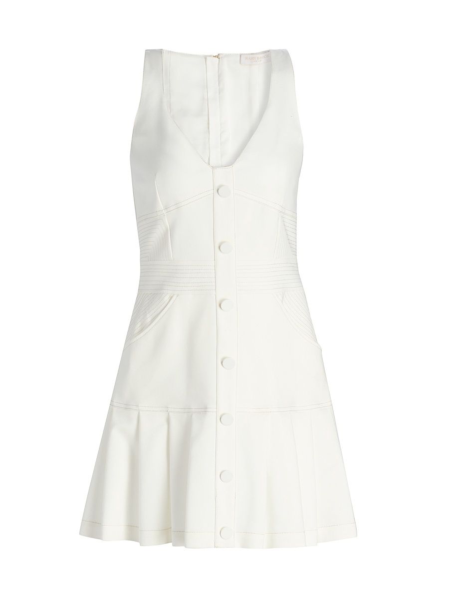 Women's Olana Drop-Waist Minidress - Ivory - Size 14