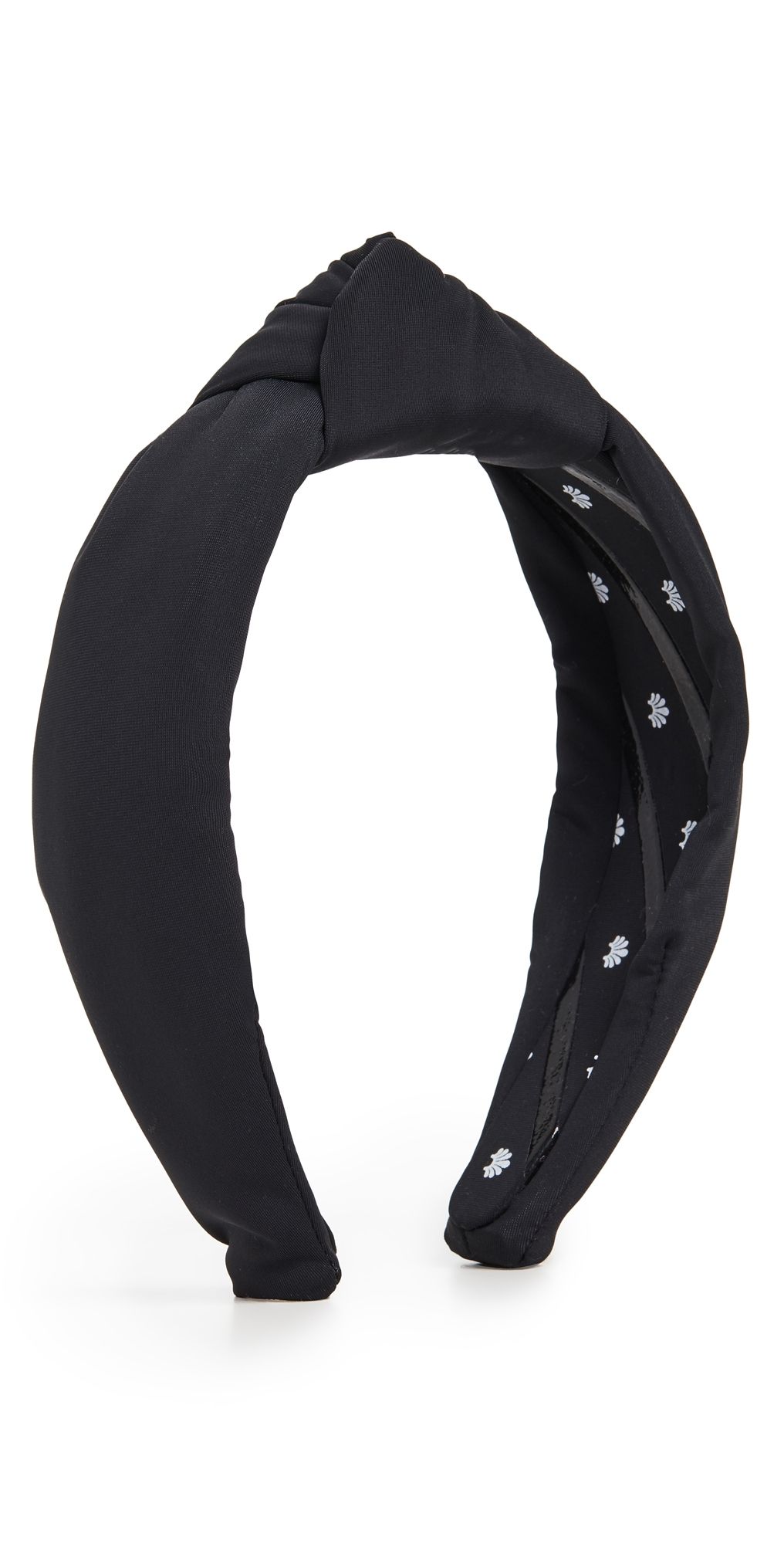 Lele Sadoughi Neoprene Knotted Headband Jet One Size