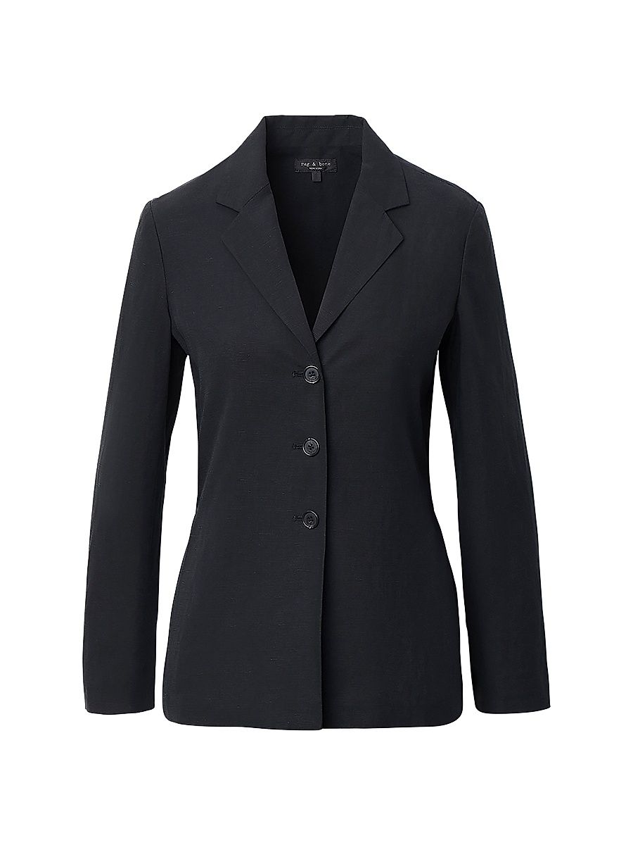 Women's Chappell Notch Lapel Blazer - Black - Size 6