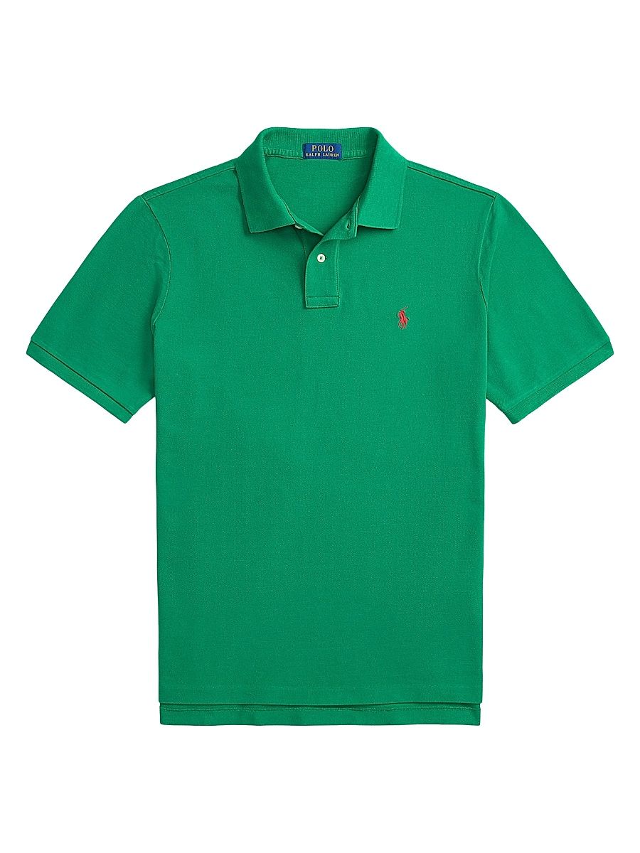 Men's Logo Cotton Mesh Polo - Erin Green - Size XL