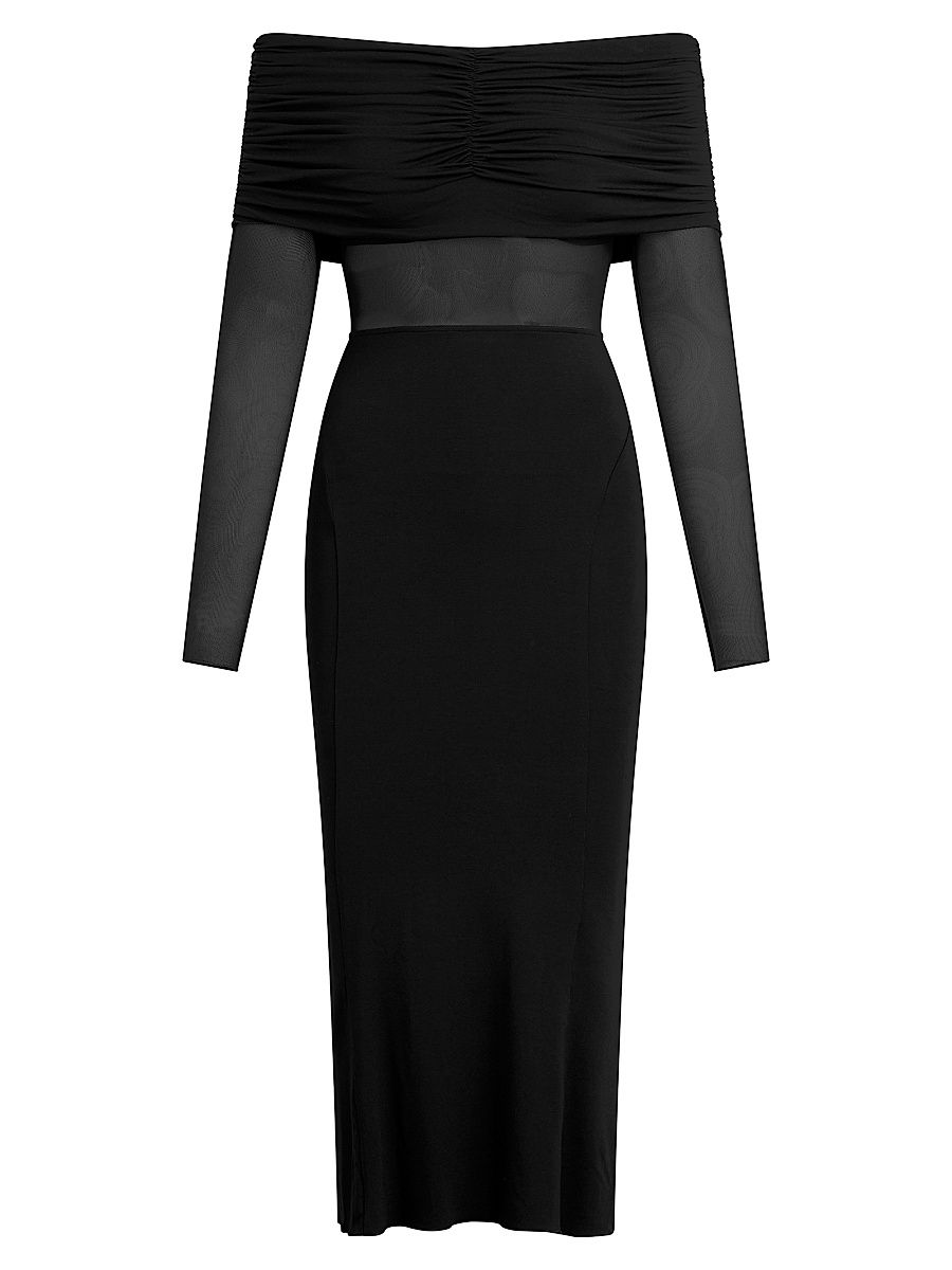 Women's The New Era Midi-Dress - Black - Size XS