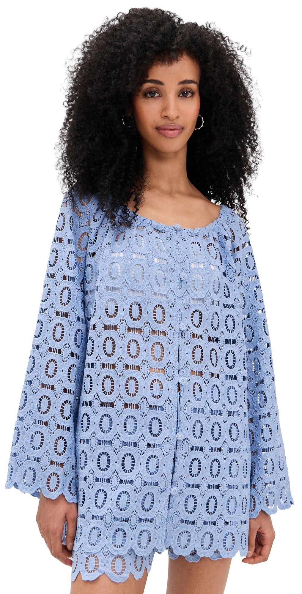 Hill House Home The Enella Tunic Cornflower S