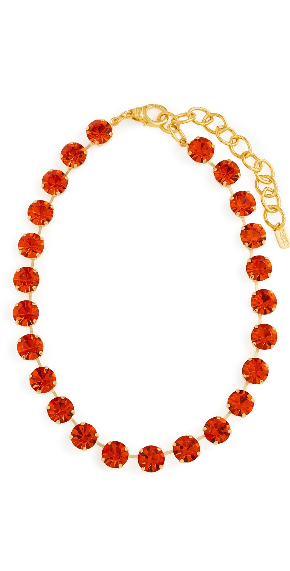 Elizabeth Cole Shardelle Necklace Orange One Size