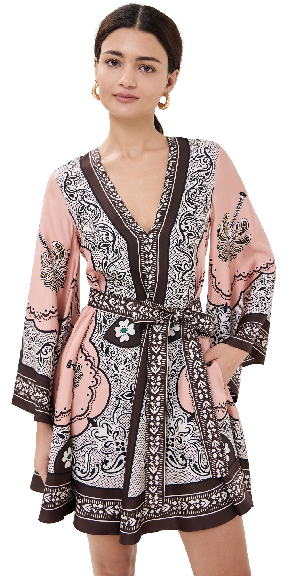 La DoubleJ Mini Magnifico Silk Dress Mirage Placee L