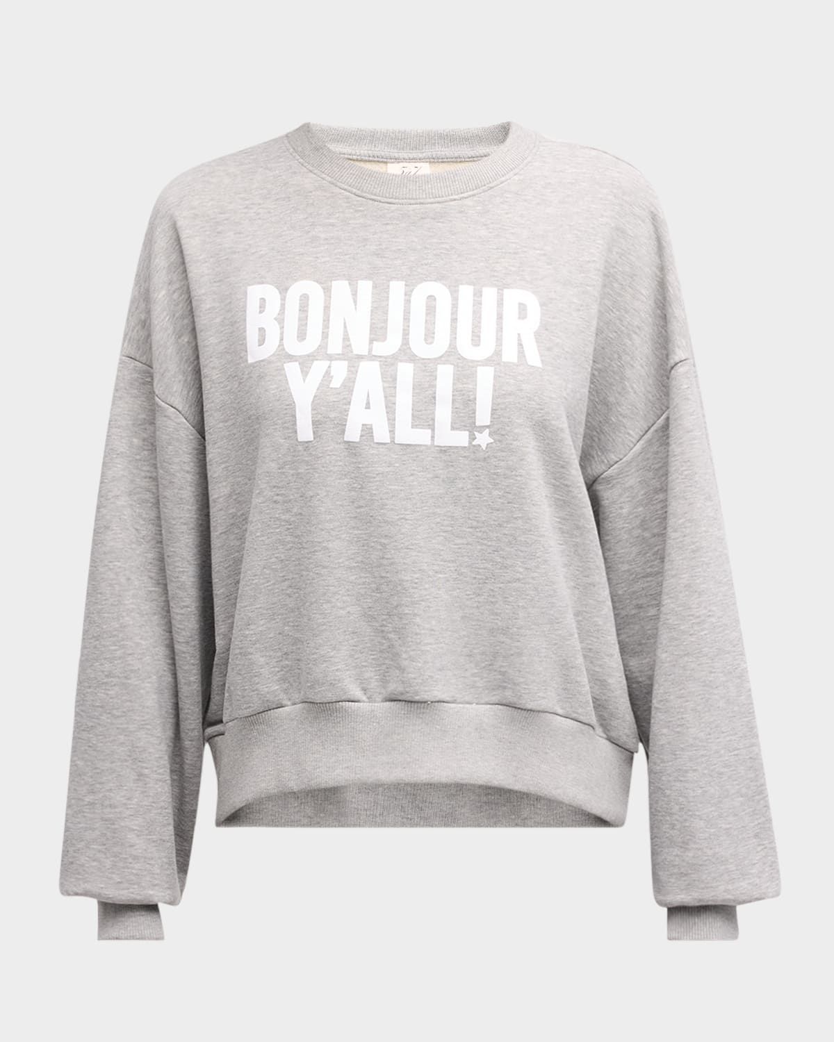 Bonjour Y & apos;all Drop-Shoulder Cotton Sweatshirt