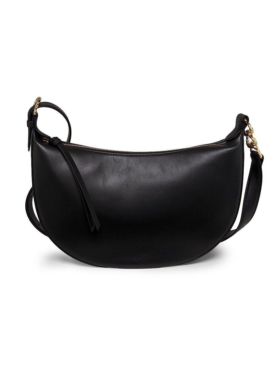 Women's Twyla Small Leather Hobo Bag - Noir