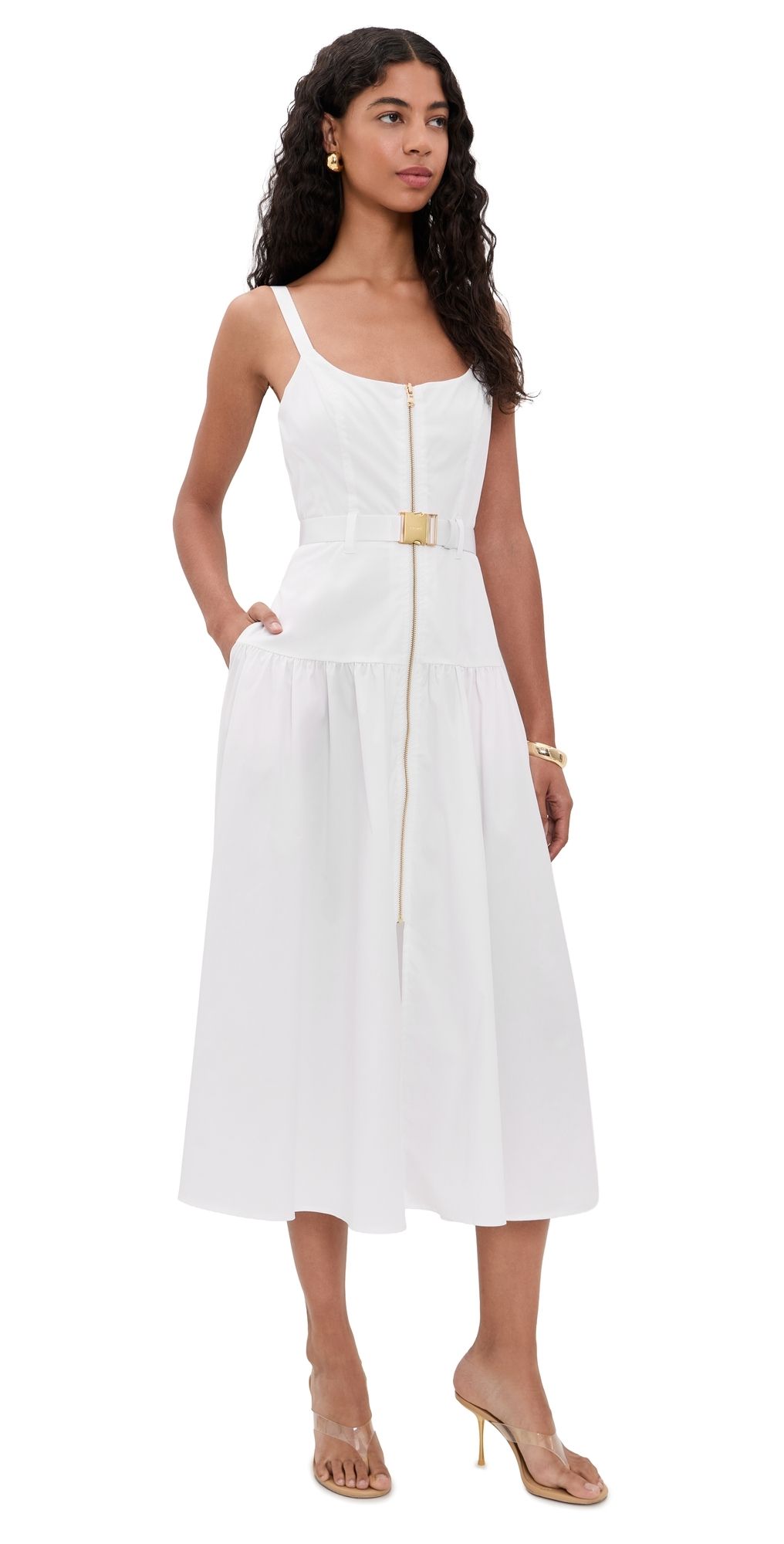 L'AGENCE Rima Dress White 2