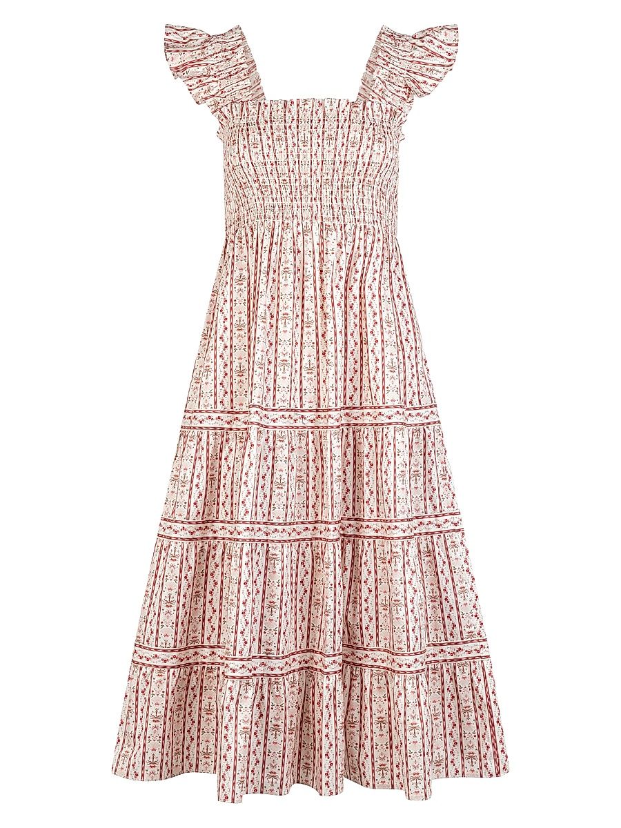 Women's The Ellie Nap Dress - Pink Emma Ikat Stripe - Size XXXL