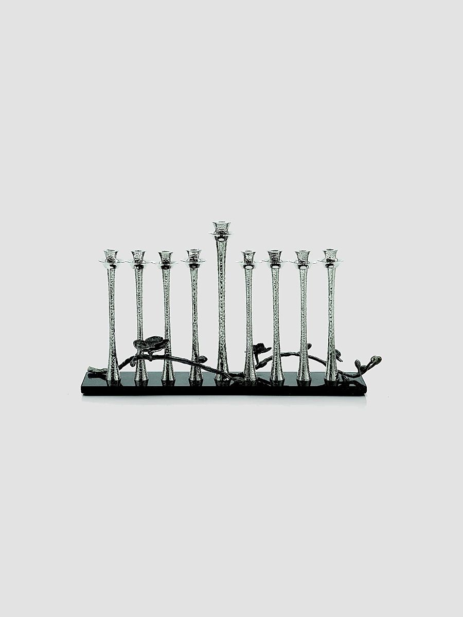 Black Orchid Menorah