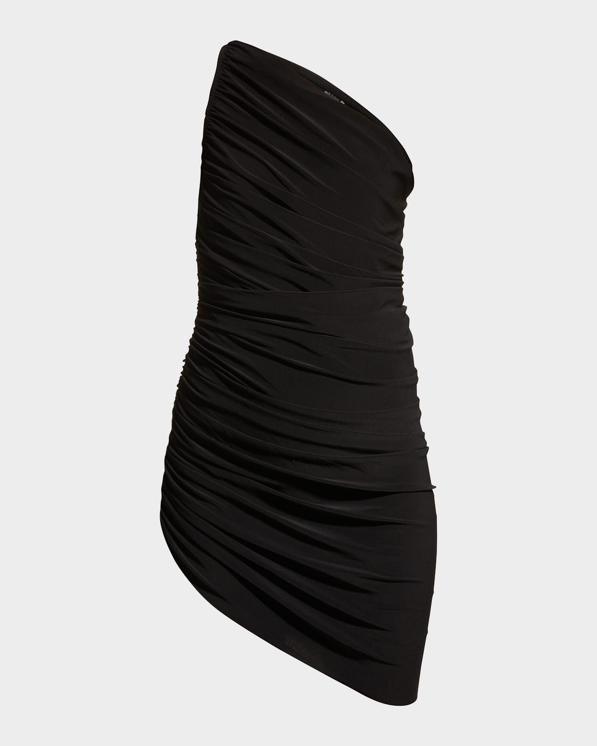 Diana One-Shoulder Ruched Mini Dress