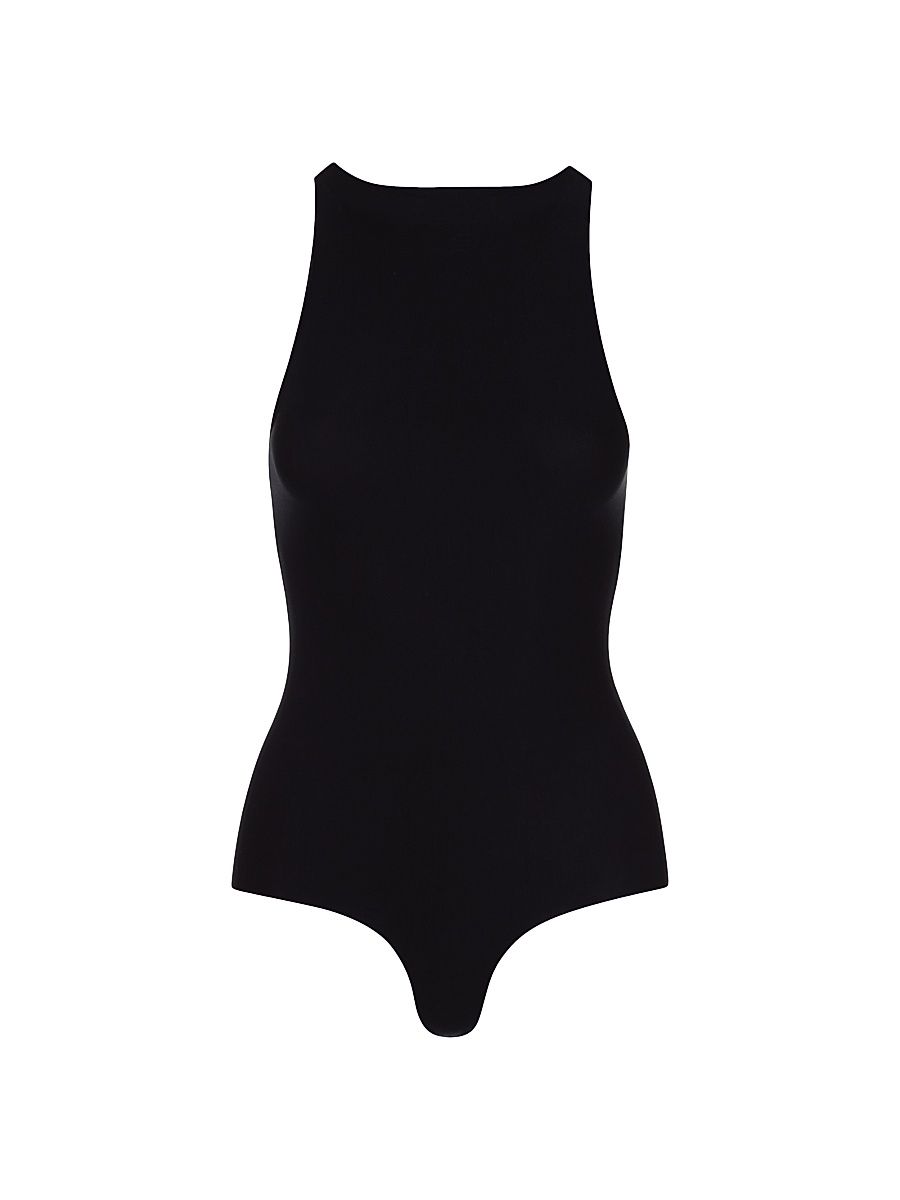 Women's Butter Crewneck Tank Bodysuit - Black - Size Large