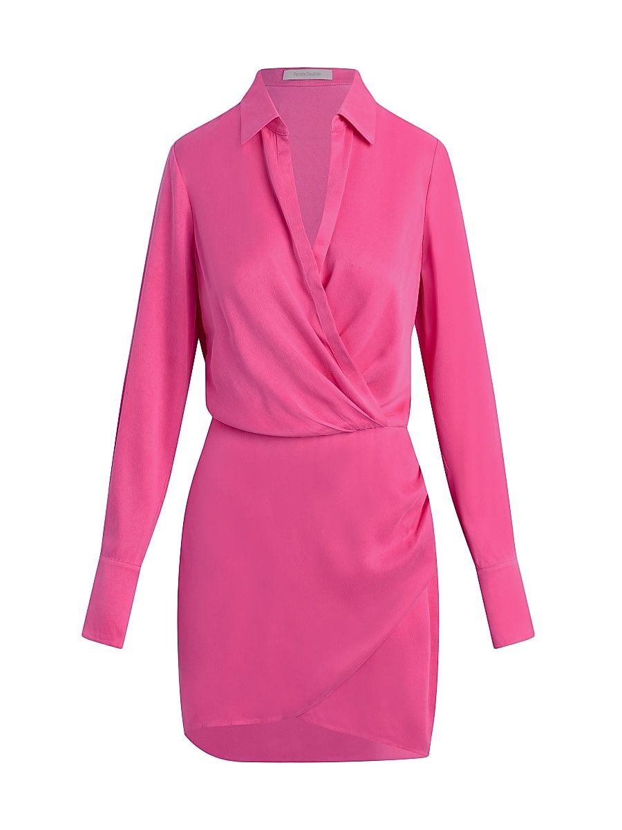 Women's The Dinner Party Mini Shirtdress - Flamingo - Size 6