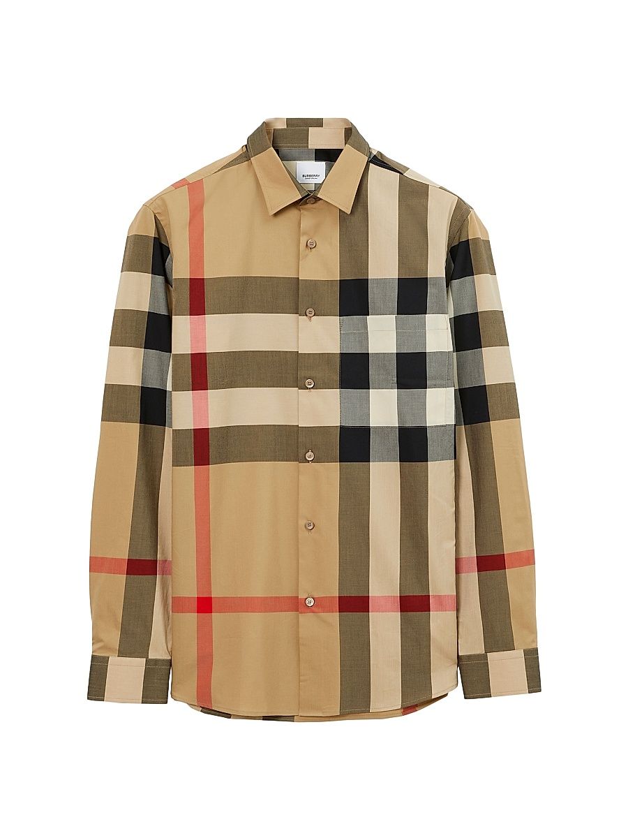 Men's Summerton Check Shirt - Archive Beige Check - Size XXL
