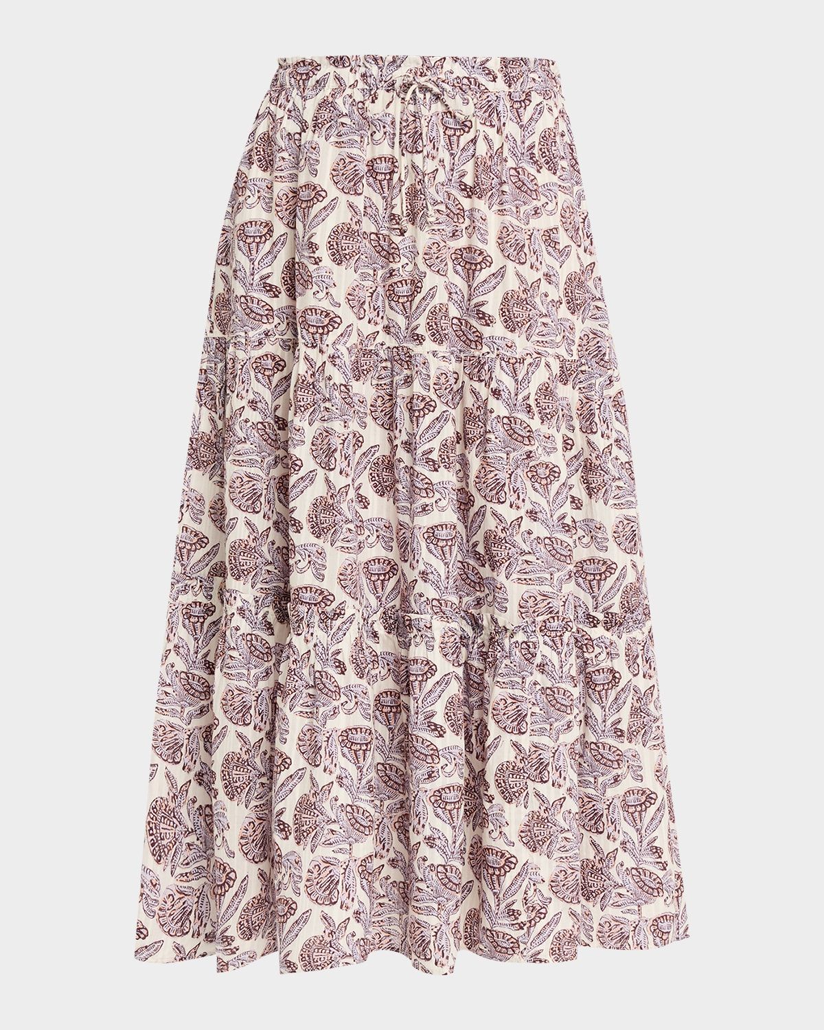 Nessa Tiered Midi Skirt