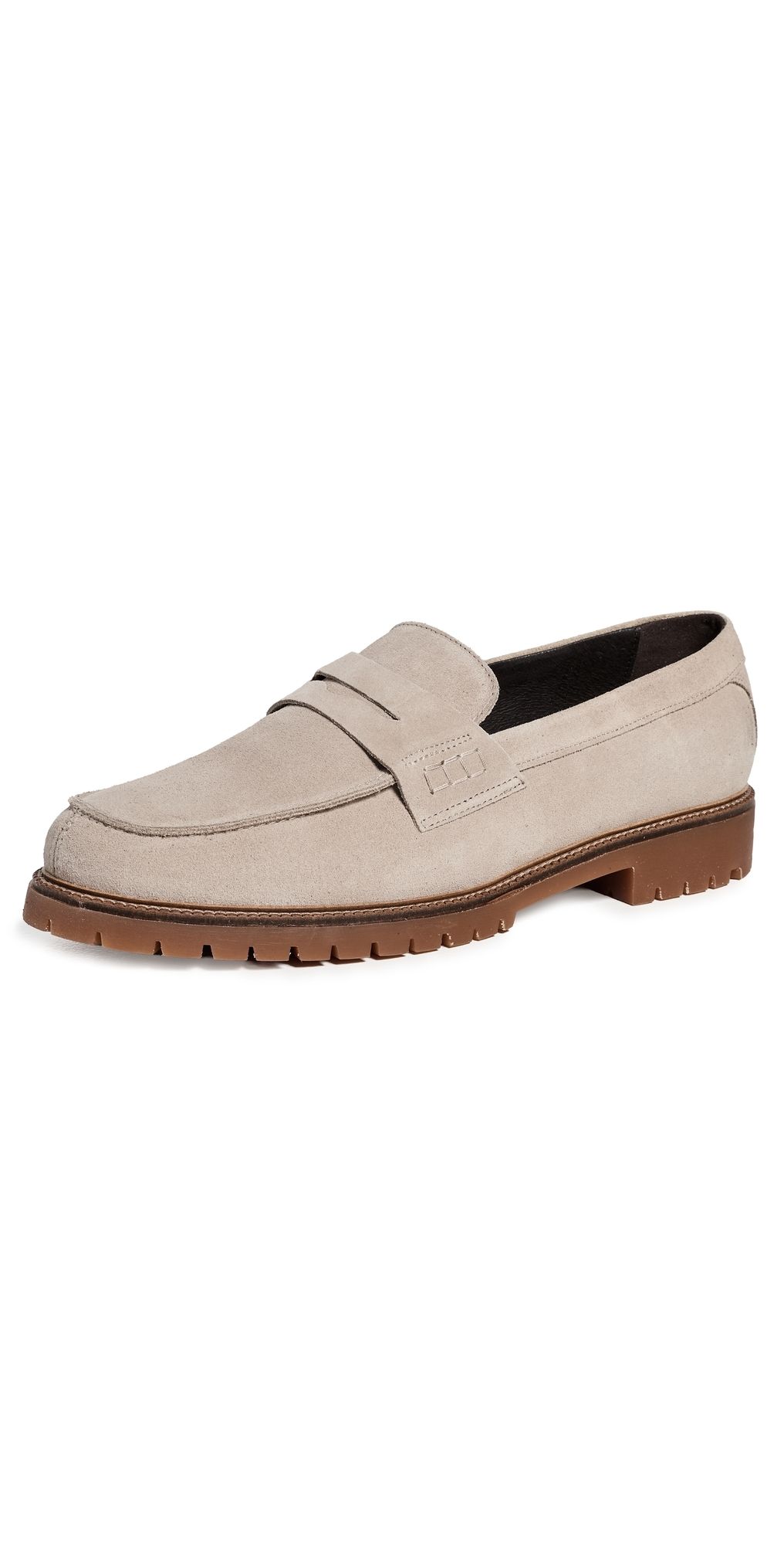 Les Deux Taylor Suede Loafers Light Sand 43