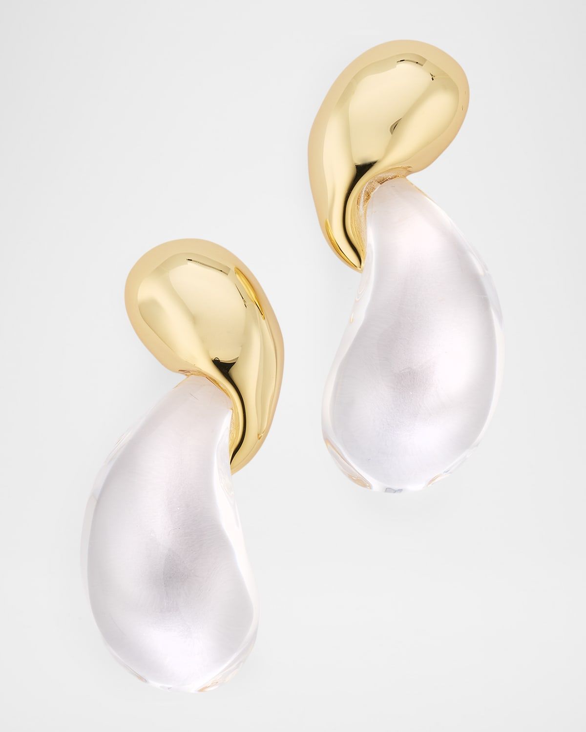 Liquid Lucite Modernist Earrings
