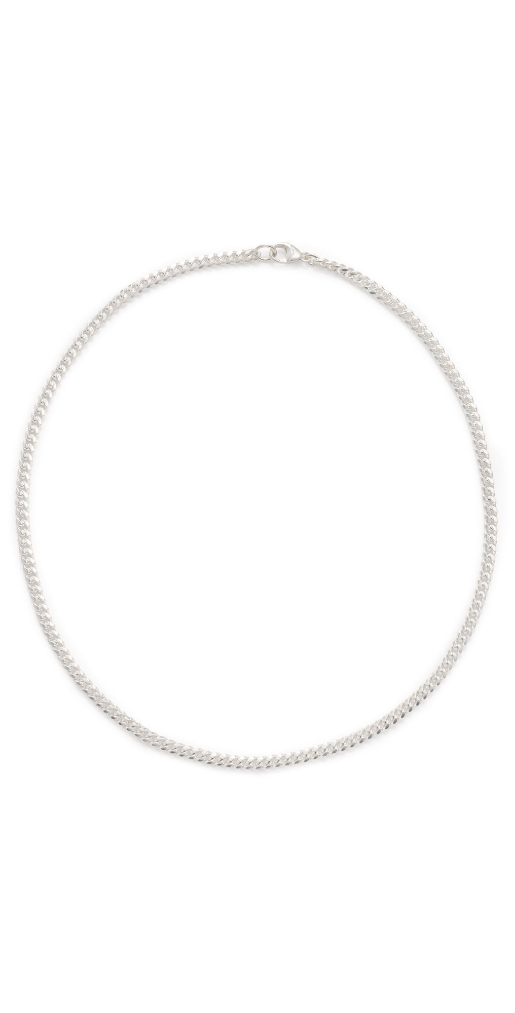 Zoe Chicco Sterling Silver Small Curb Chain Necklace Sterling Silver One Size