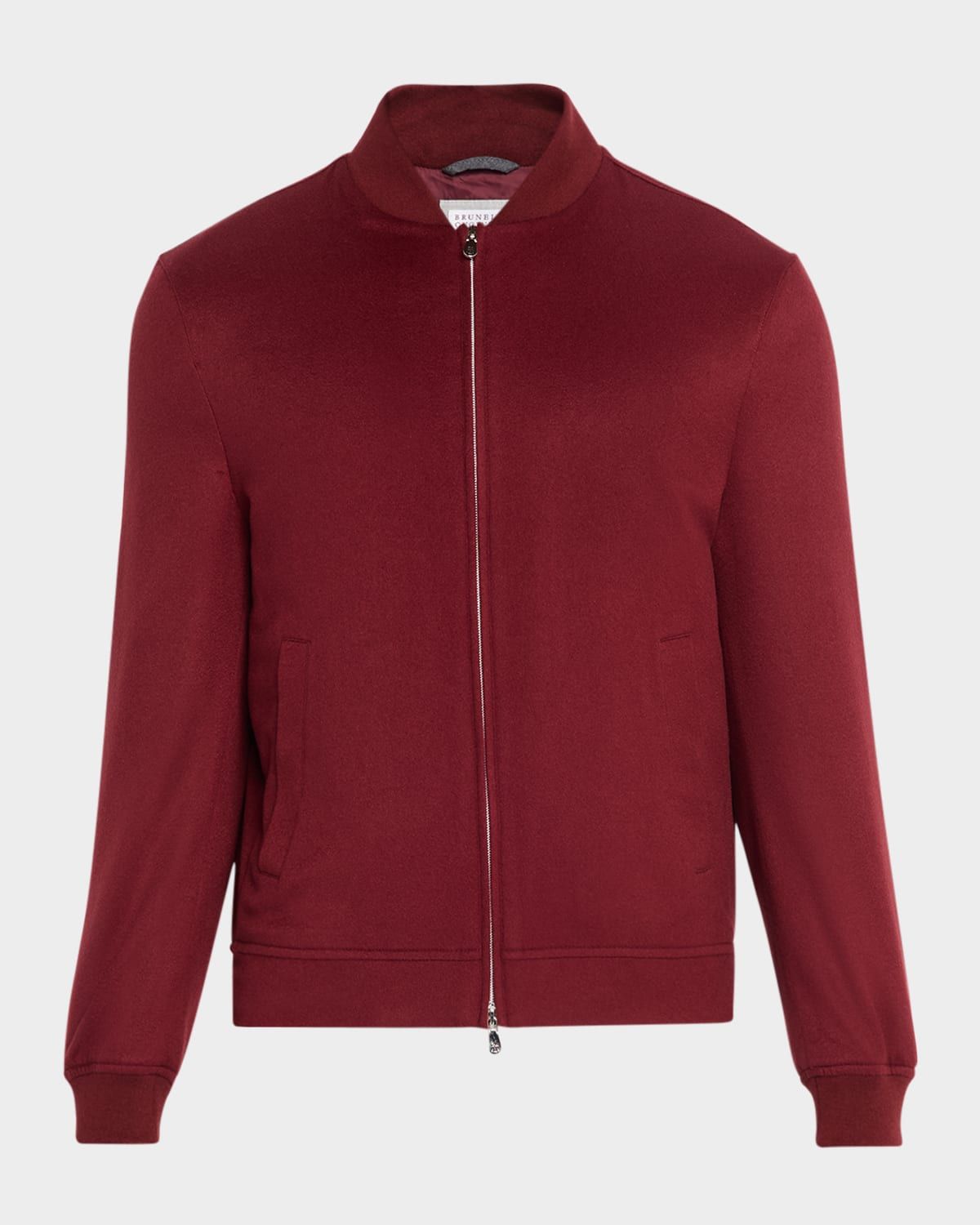 Men & apos;s Cashmere and Silk Bomber Jacket