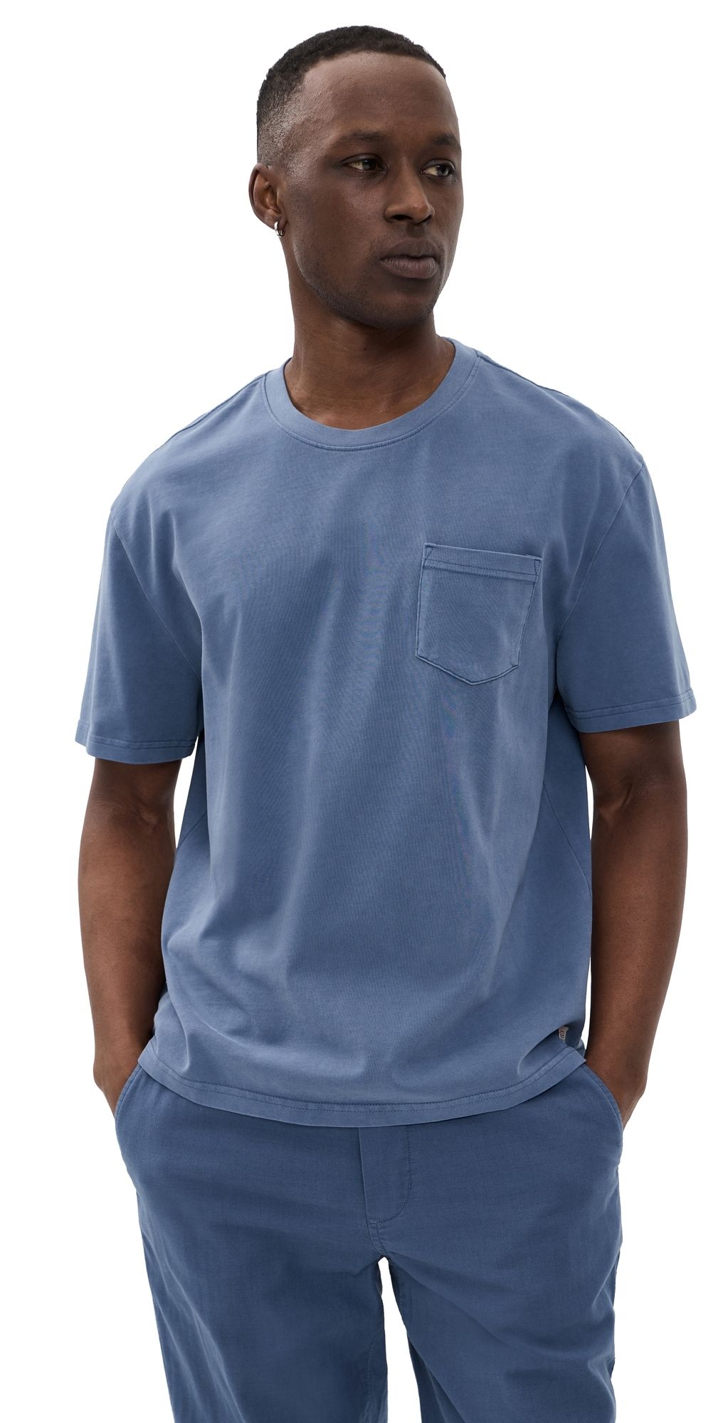 Marine Layer Relaxed Cloud 9 Jersey Tee Coastal Fjord L