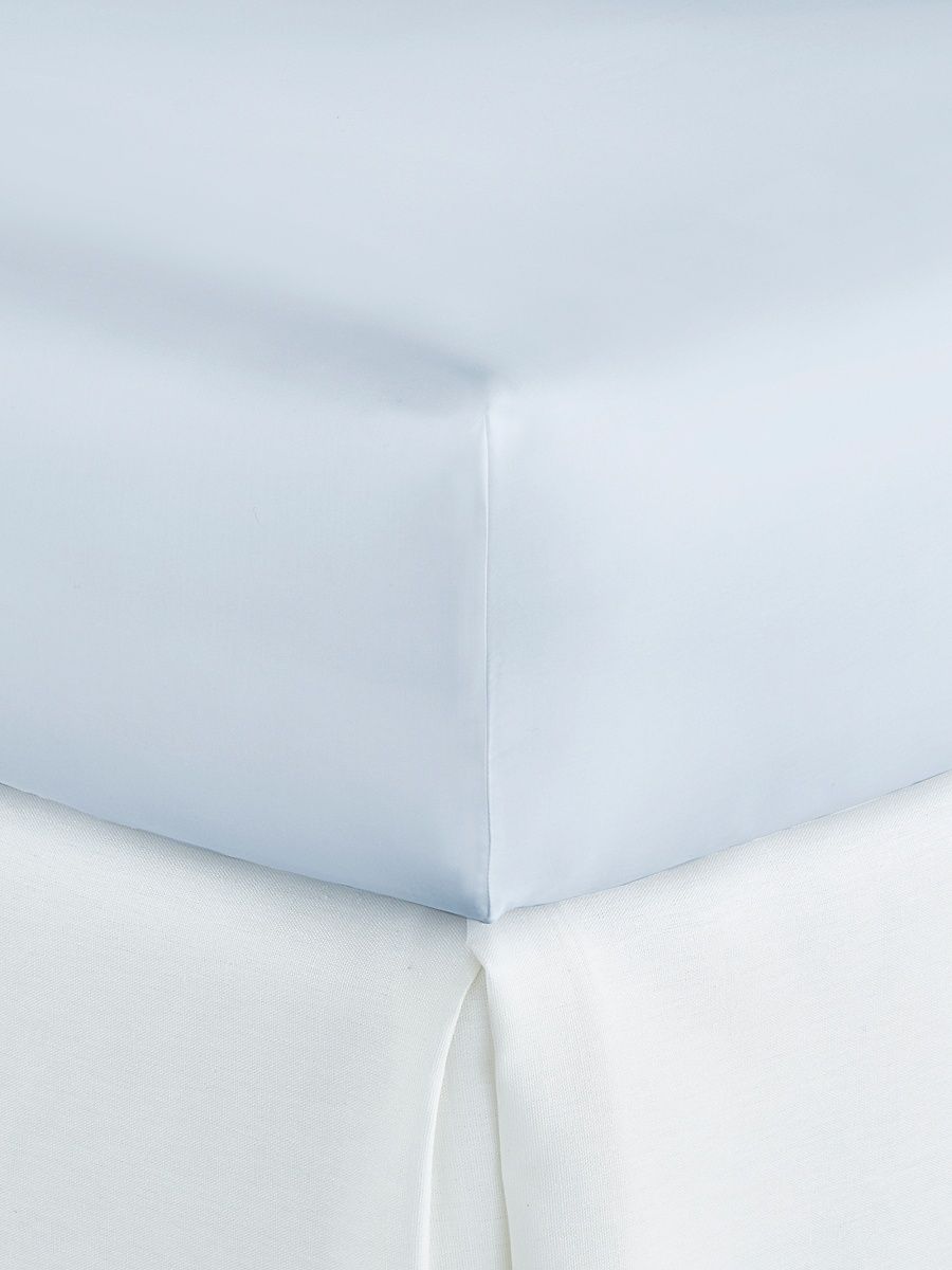 Soprano Cotton Fitted Sheet - Bare Blue - Size Full