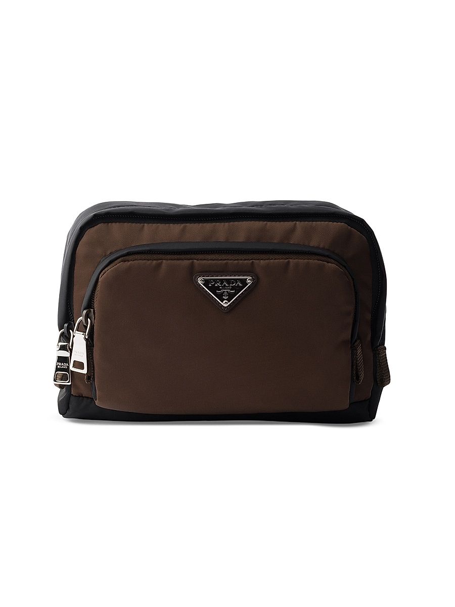 Men's Re-Nylon Pouch - Brown